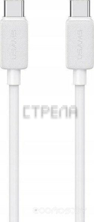 Кабель Usams US-SJ691 USB Type-C - USB Type-C (1 м, белый)